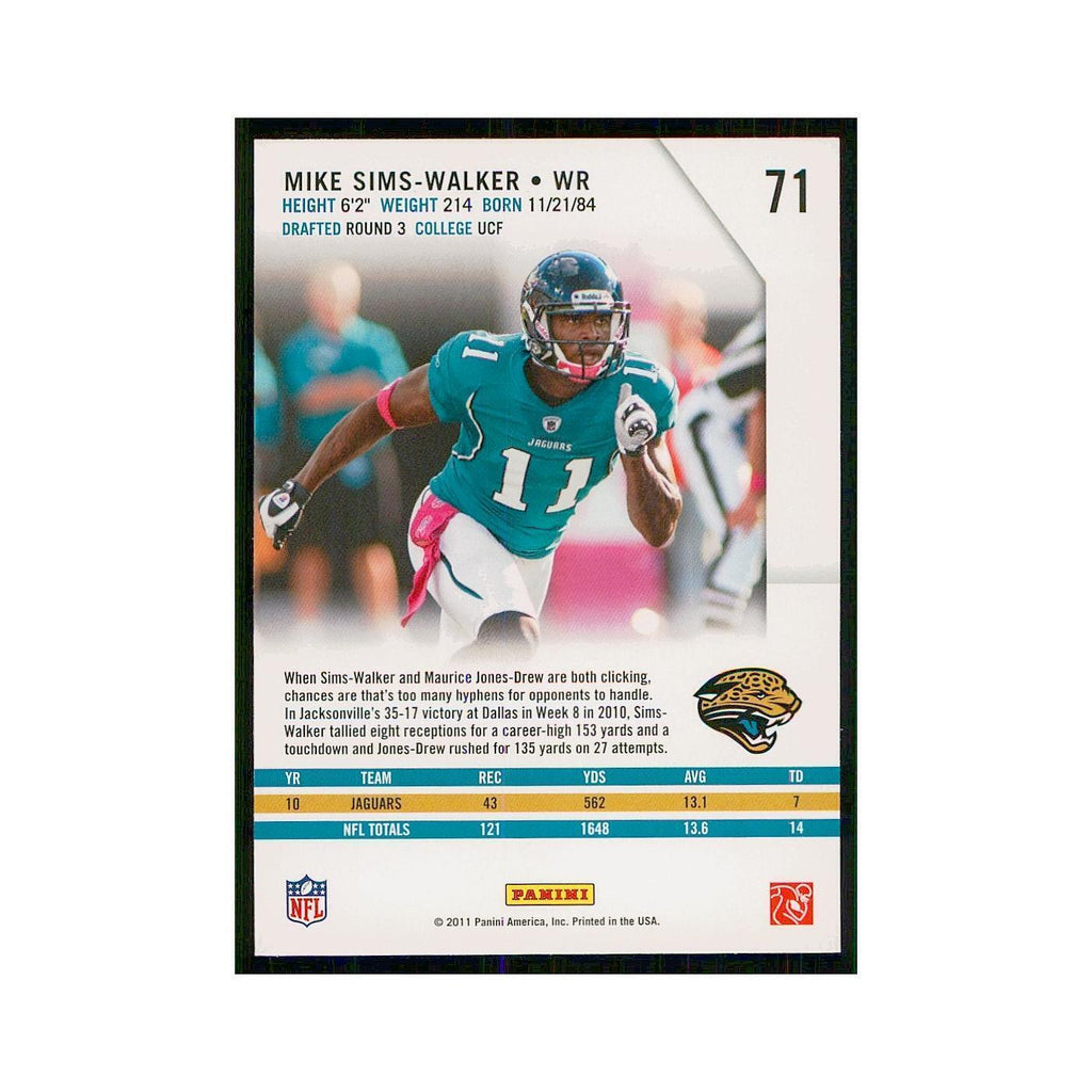2011 Panini Rookies & Stars Mike Sims-Walker Jaguars #71
