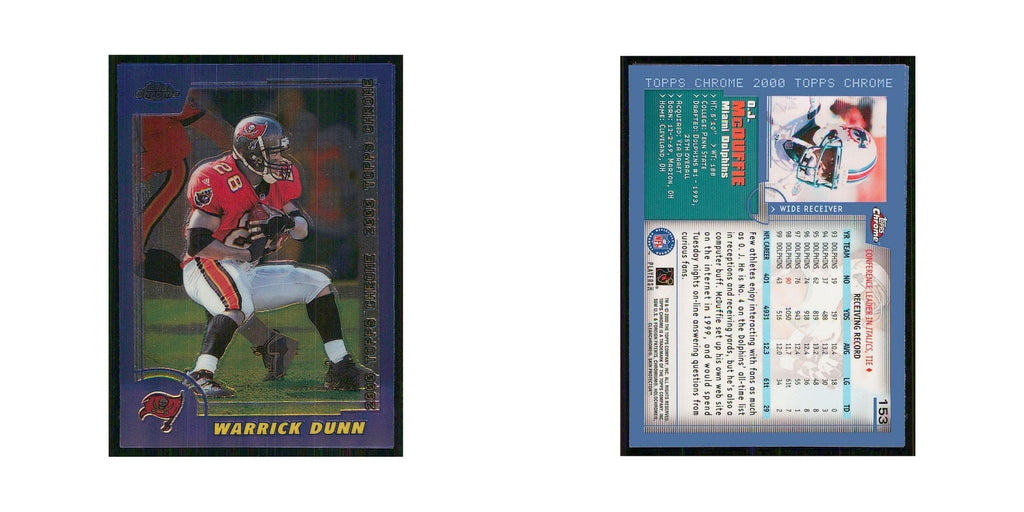 2000 Topps Chrome Warrick Dunn Buccaneers #153