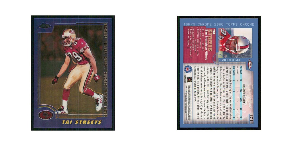 2000 Topps Chrome Tai Streets 49ers #171