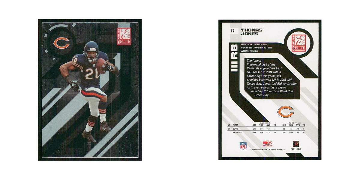 2005 Donruss Elite Thomas Jones Bears #17