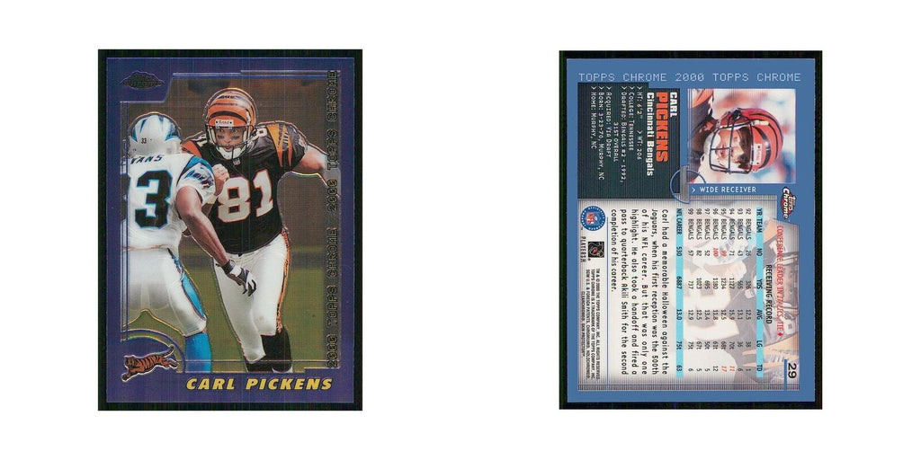 2000 Topps Chrome Carl Pickens Bengals #29