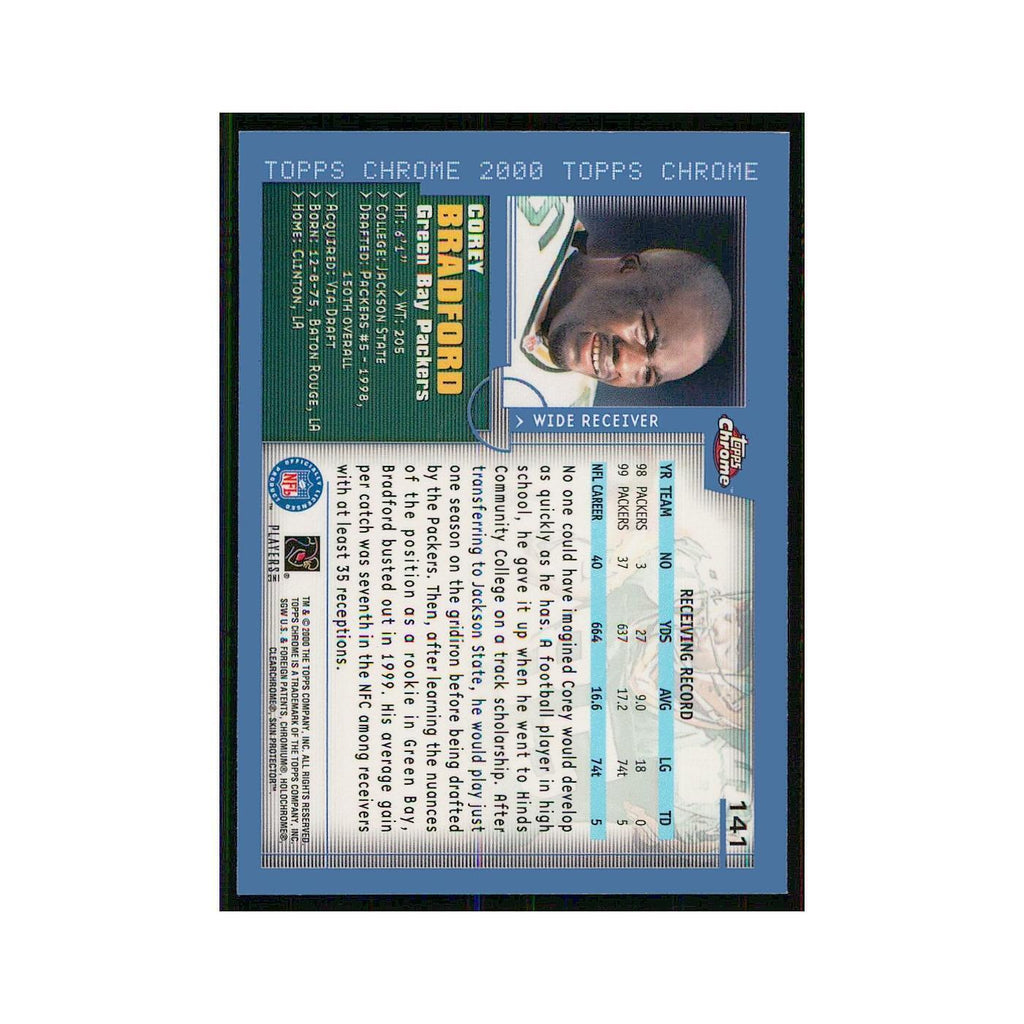 2000 Topps Chrome Corey Bradford Packers #141