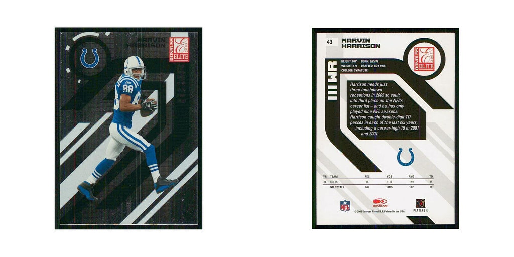 2005 Donruss Elite Marvin Harrison Colts #43