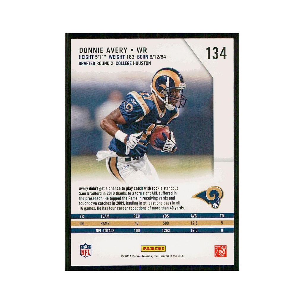 2011 Panini Rookies & Stars Donnie Avery St. Louis Rams #134