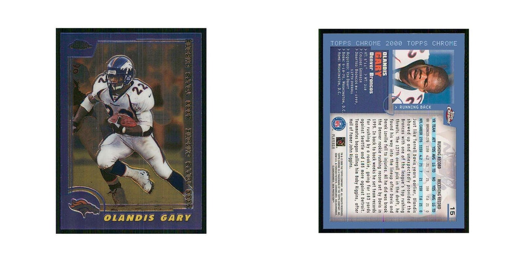 2000 Topps Chrome Olandis Gary Broncos #15