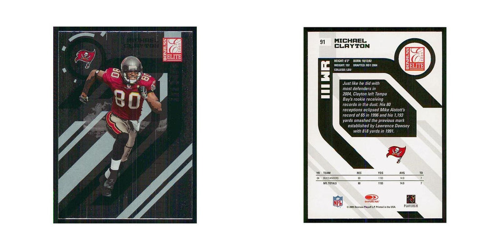 2005 Donruss Elite Michael Clayton Buccaneers #91