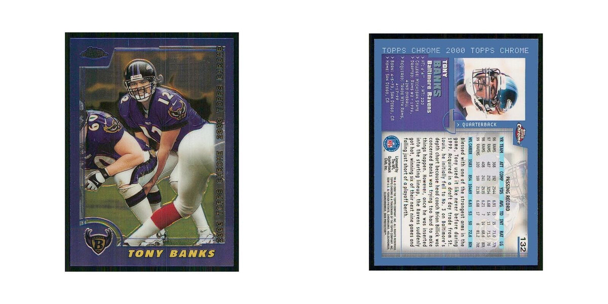 2000 Topps Chrome Tony Banks Ravens #132