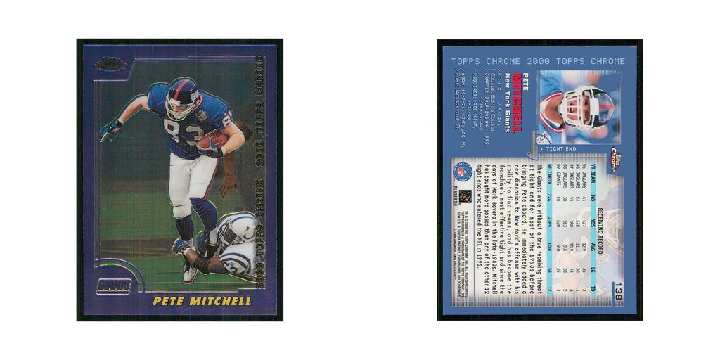 2000 Topps Chrome Pete Mitchell Giants #138