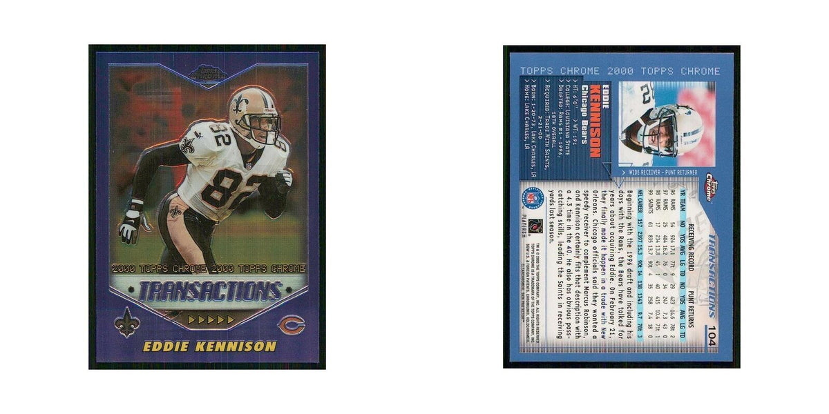 2000 Topps Chrome Eddie Kennison Bears #104