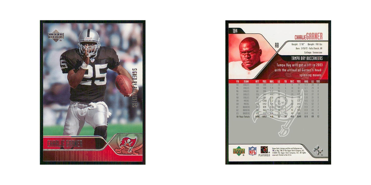 2004 Upper Deck Charlie Garner Buccaneers #184