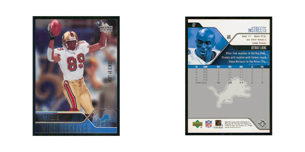 2004 Upper Deck Tai Streets Lions #67