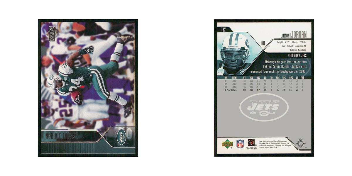 2004 Upper Deck LaMont Jordan Jets #137
