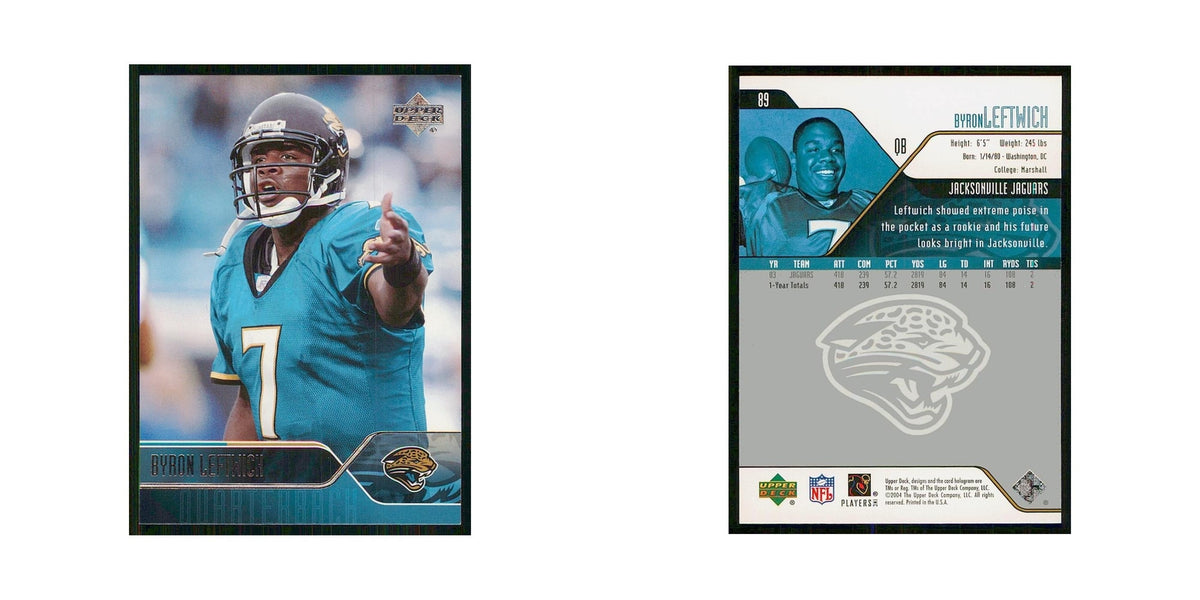 2004 Upper Deck Byron Leftwich Jaguars #89