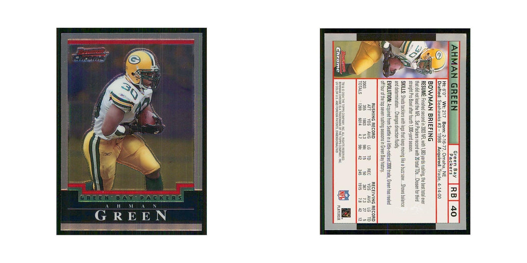 2004 Bowman Chrome Ahman Green Packers #40
