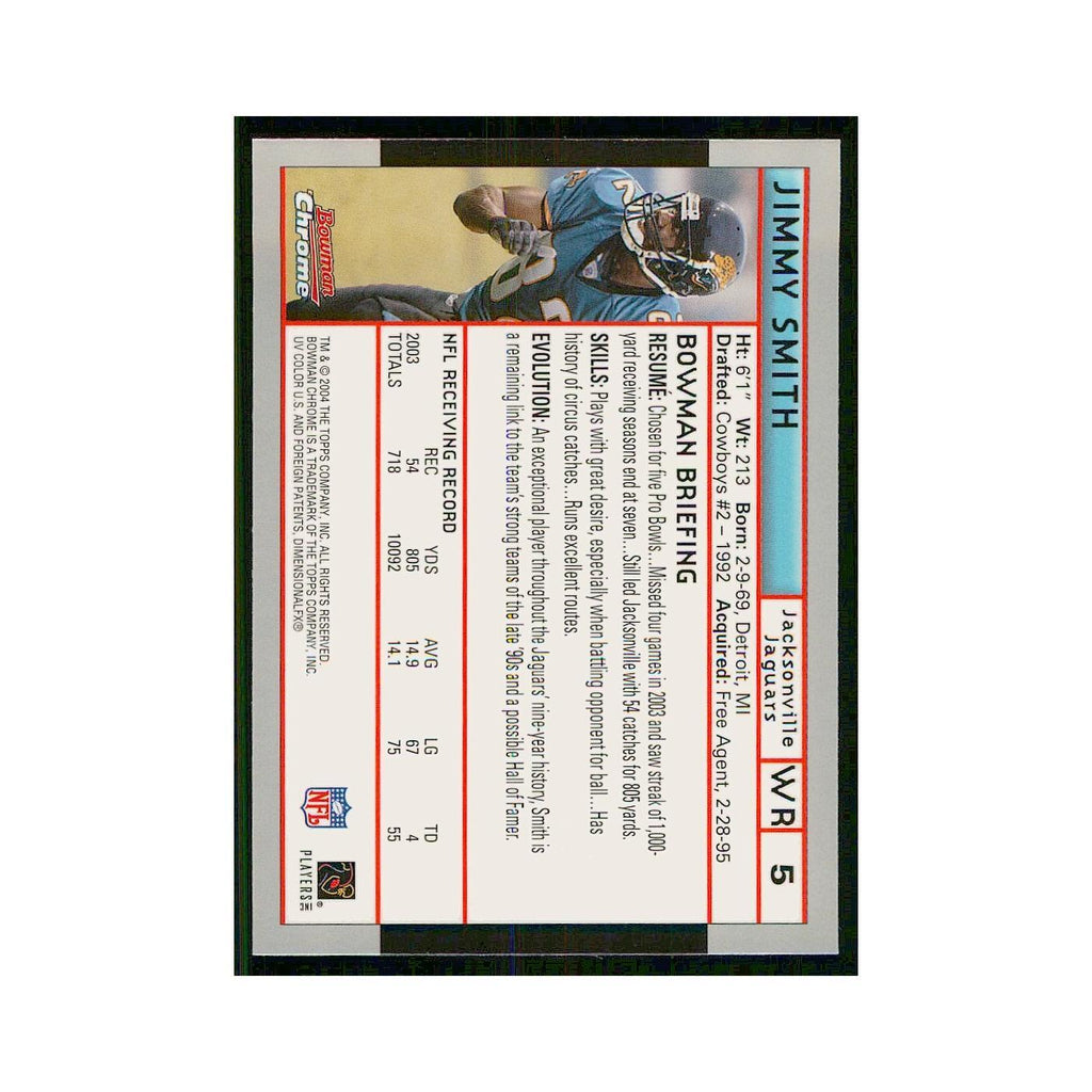 2004 Bowman Chrome Jimmy Smith Jaguars #5