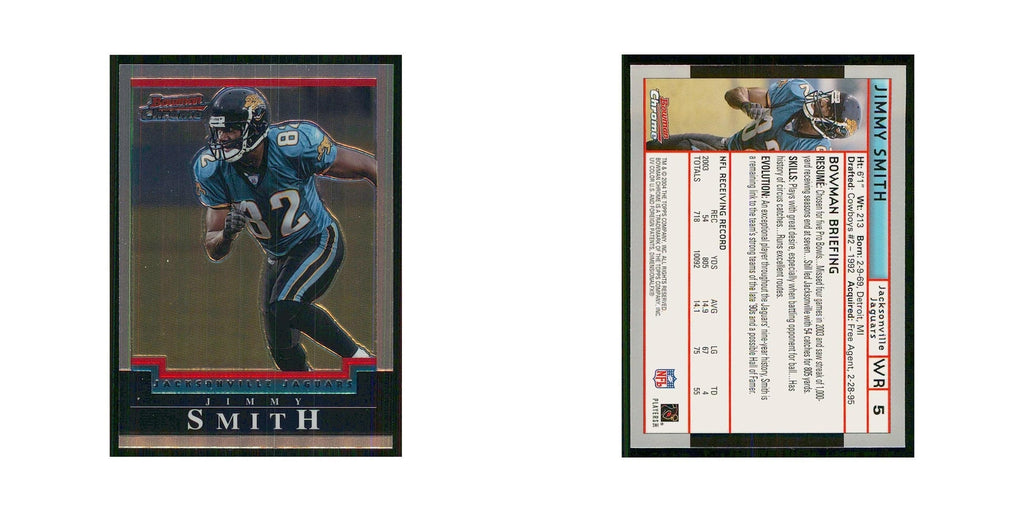 2004 Bowman Chrome Jimmy Smith Jaguars #5
