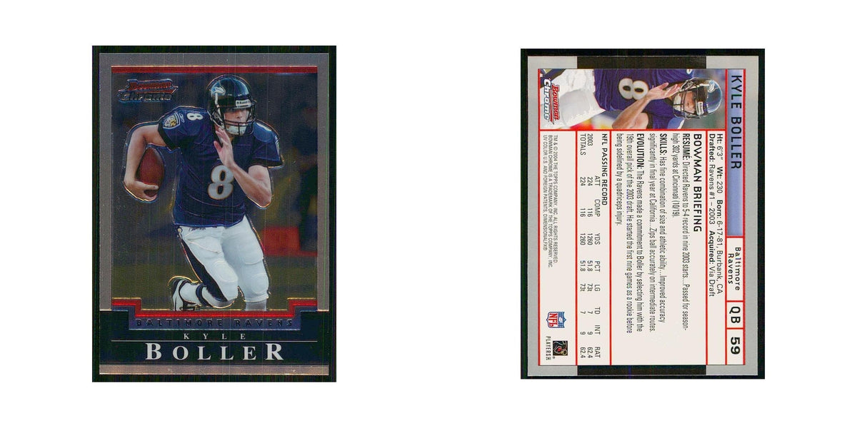 2004 Bowman Chrome Kyle Boller Ravens #59