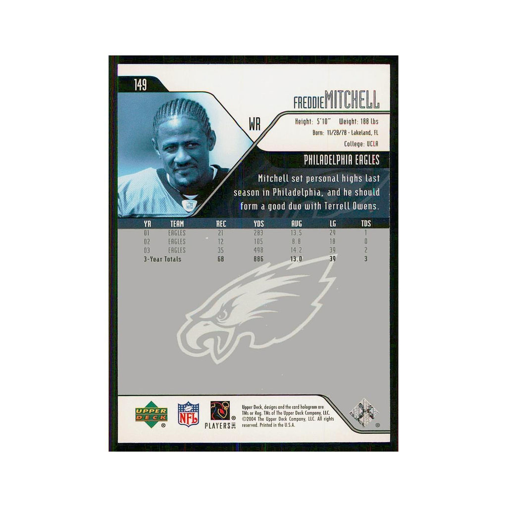 2004 Upper Deck Freddie Mitchell Eagles #149