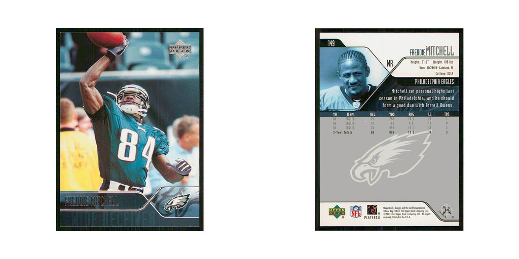 2004 Upper Deck Freddie Mitchell Eagles #149