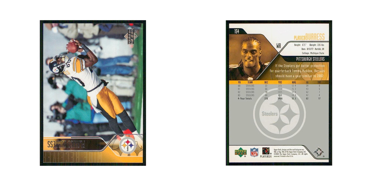 2004 Upper Deck Plaxico Burress Steelers #154