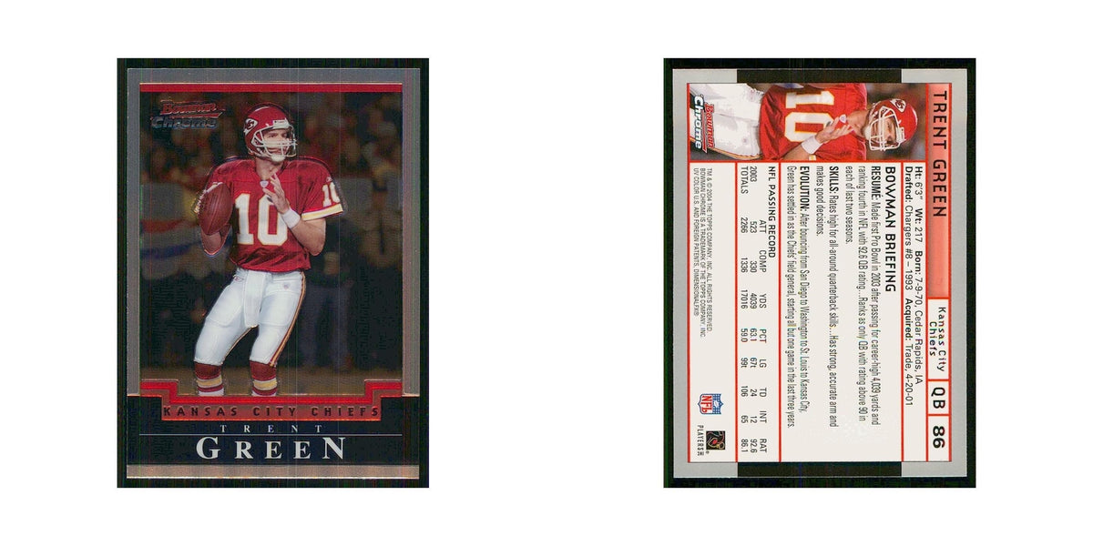 2004 Bowman Chrome Trent Green Chiefs #86