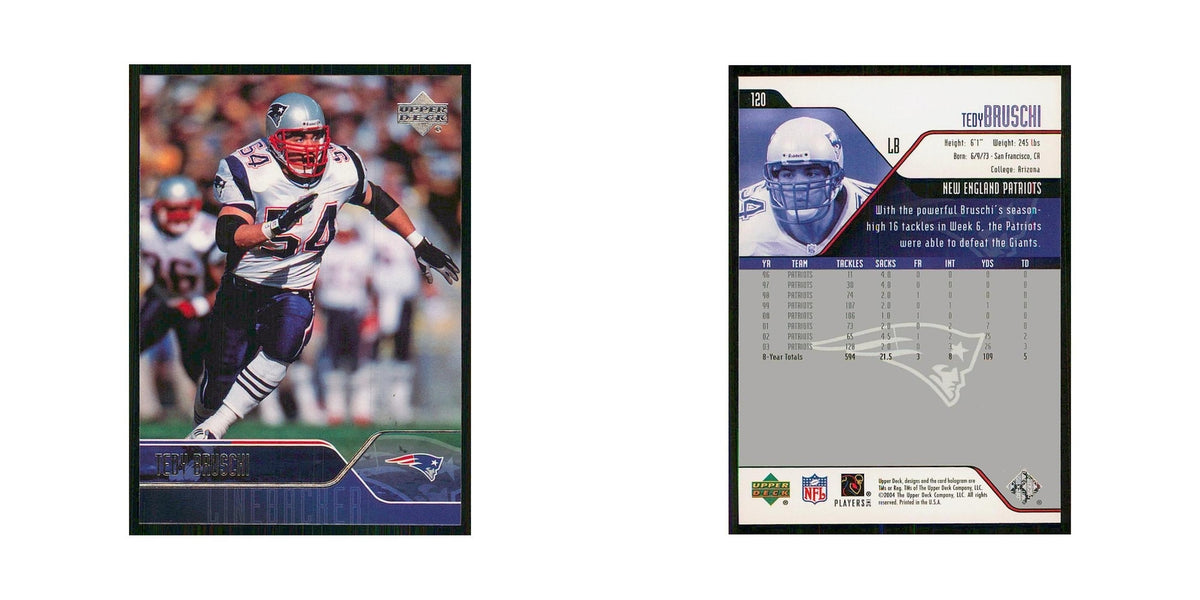 2004 Upper Deck Tedy Bruschi Patriots #120