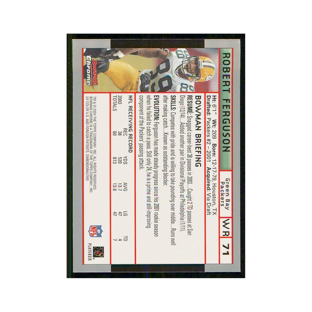 2004 Bowman Chrome Robert Ferguson Packers #71