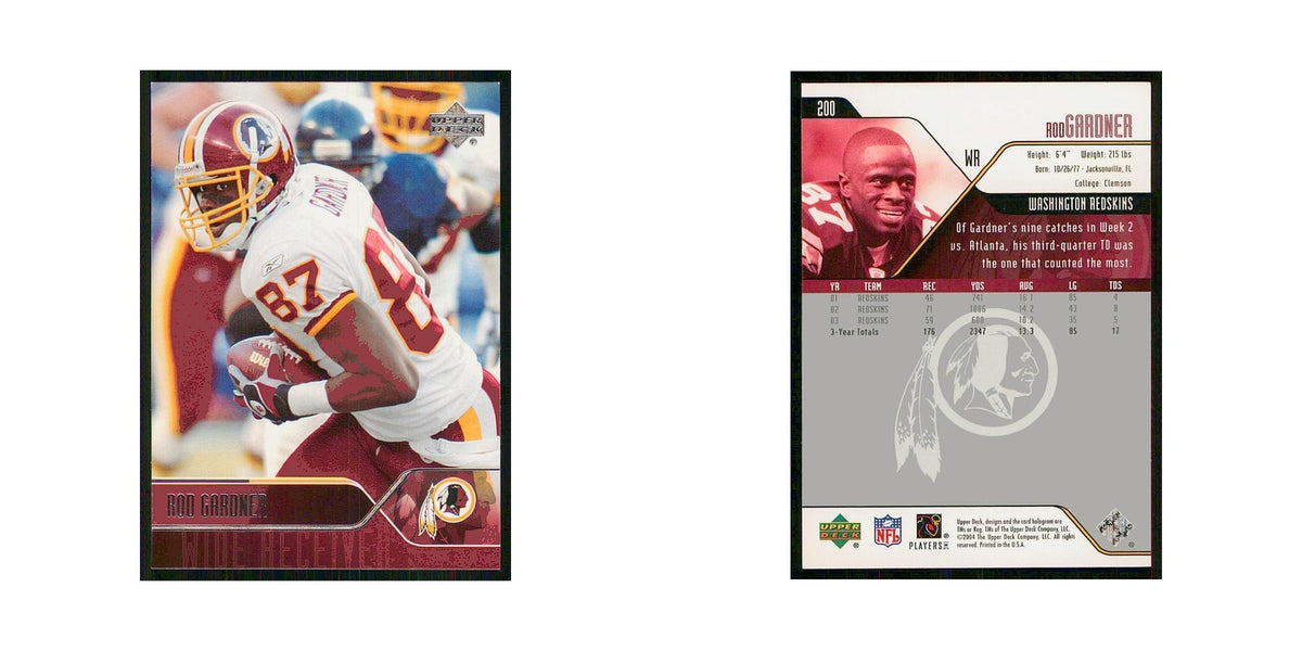 2004 Upper Deck Rod Gardner Redskins #200