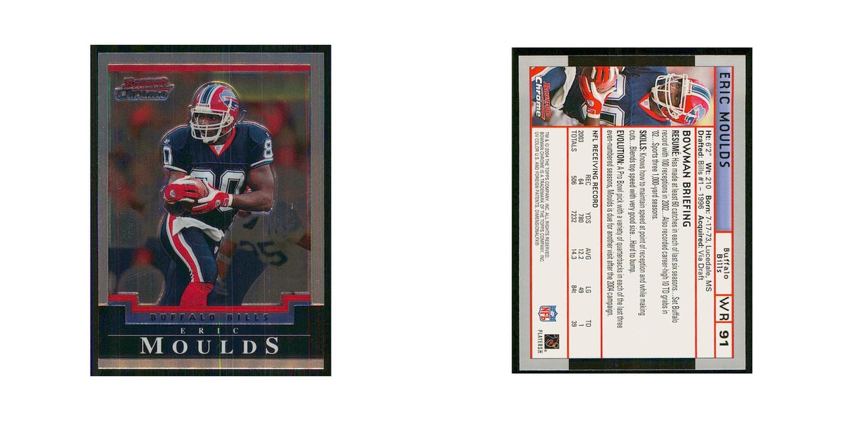 2004 Bowman Chrome Eric Moulds Bills #91