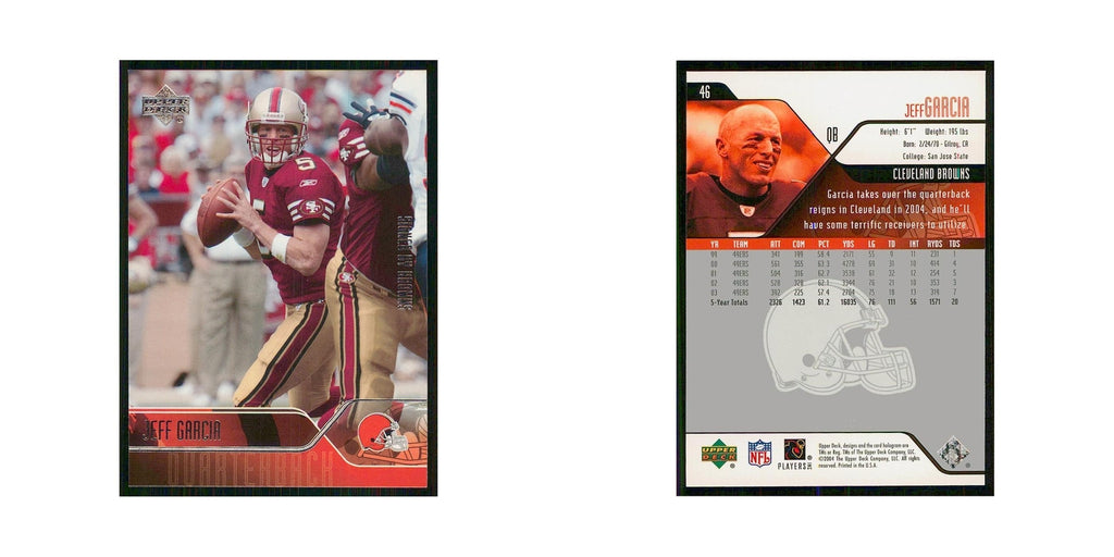 2004 Upper Deck Jeff Garcia Browns #46