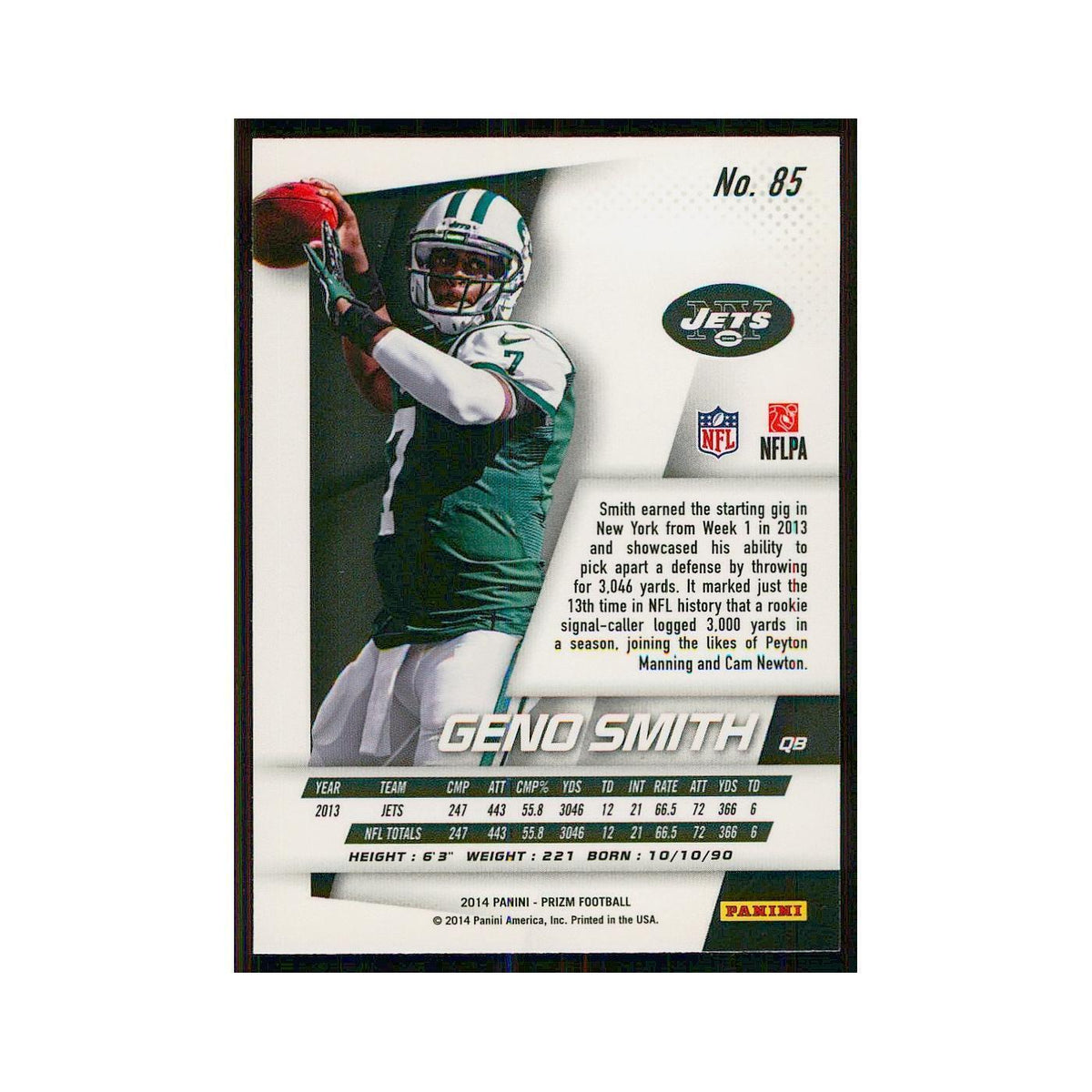 2014 Panini Prizm Geno Smith Jets #85