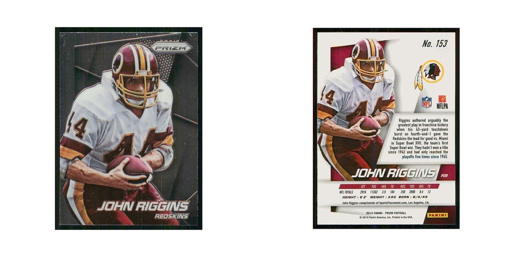 2014 Panini Prizm John Riggins Redskins #153