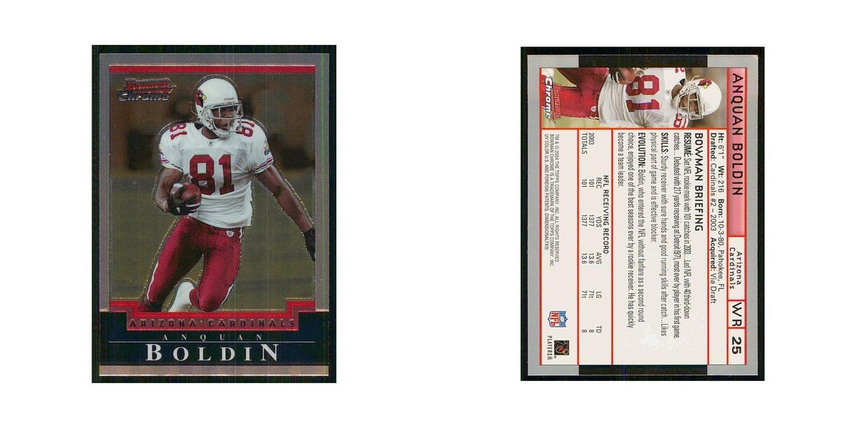 2004 Bowman Chrome Anquan Boldin Cardinals #25