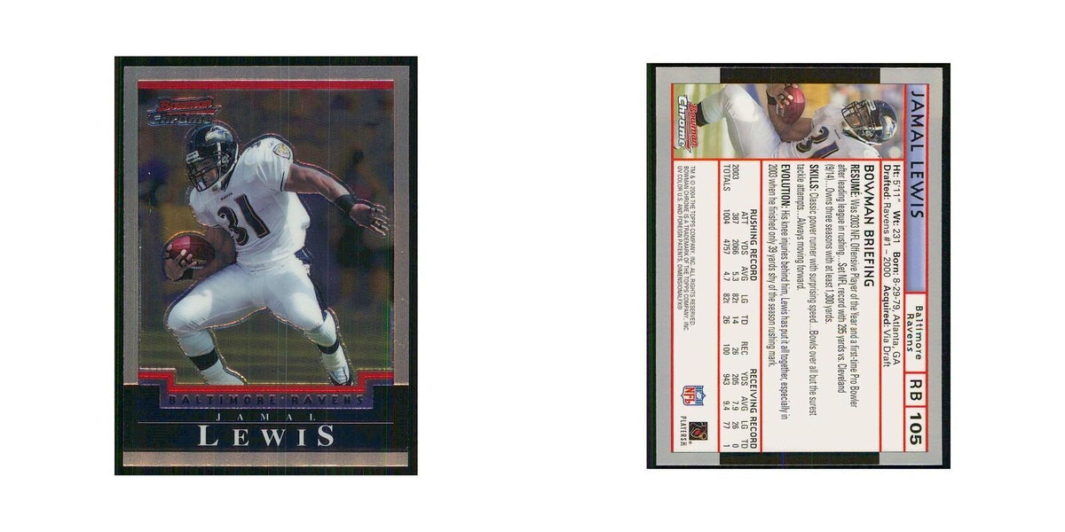 2004 Bowman Chrome Jamal Lewis Ravens #105