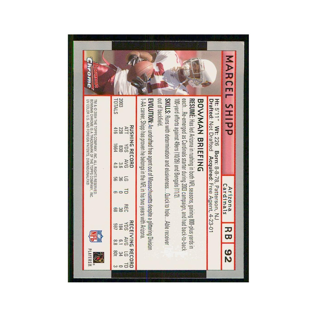 2004 Bowman Chrome Marcel Shipp Cardinals #92