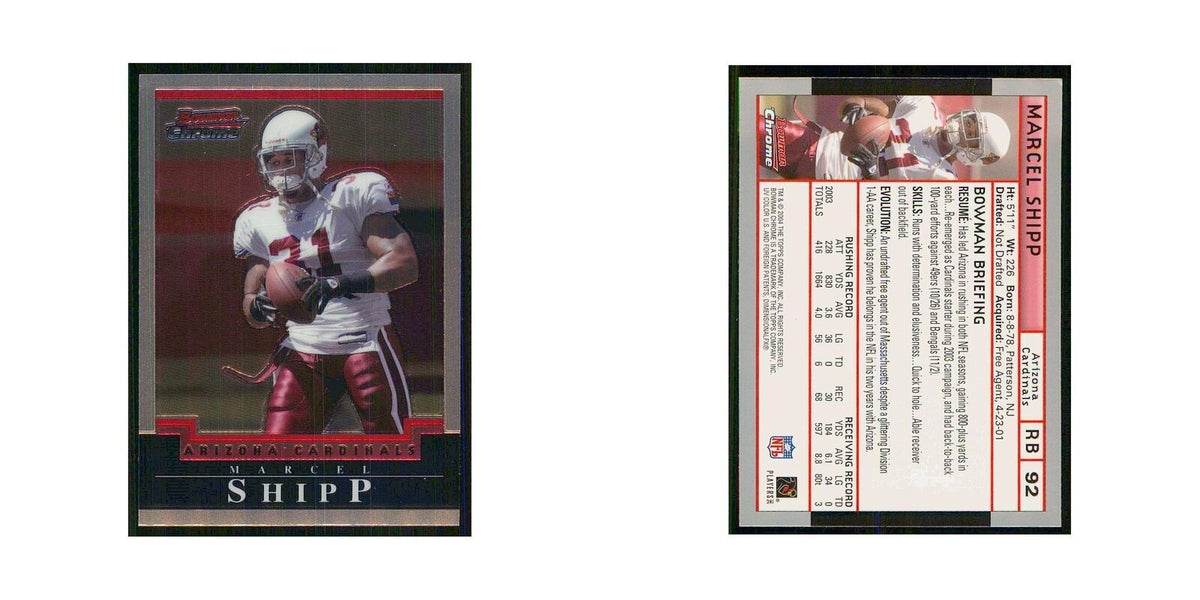 2004 Bowman Chrome Marcel Shipp Cardinals #92