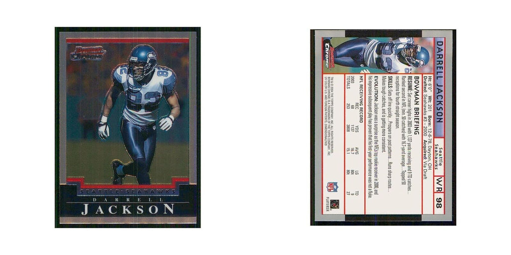 2004 Bowman Chrome Darrell Jackson Seahawks #98