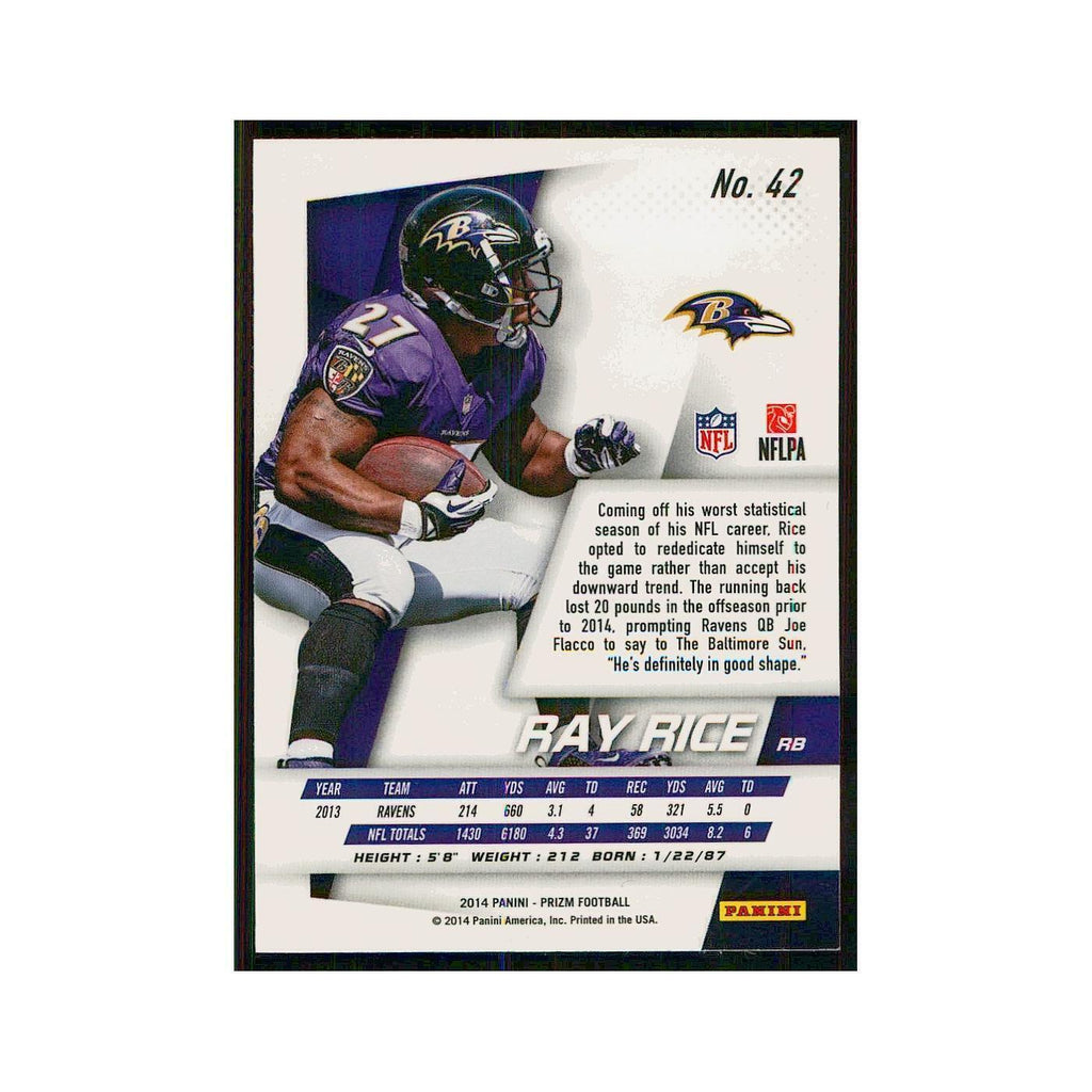 2014 Panini Prizm Ray Rice Ravens #42