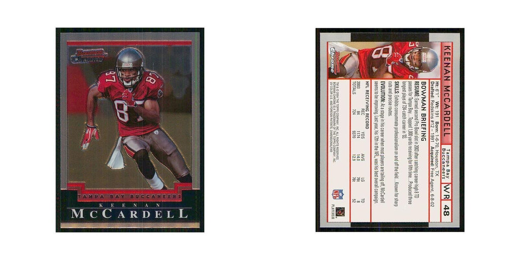 2004 Bowman Chrome Keenan McCardell Buccaneers #48