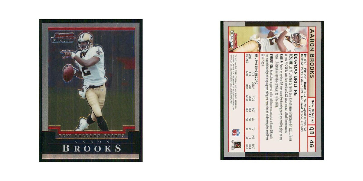 2004 Bowman Chrome Aaron Brooks Saints #46