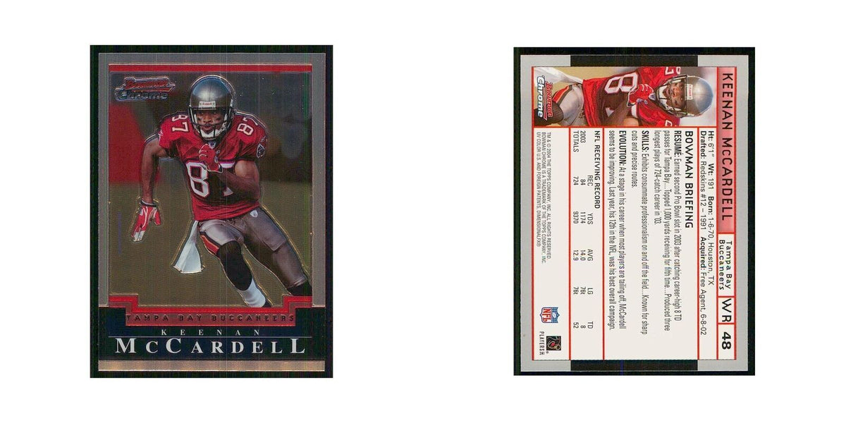 2004 Bowman Chrome Keenan McCardell Buccaneers #48