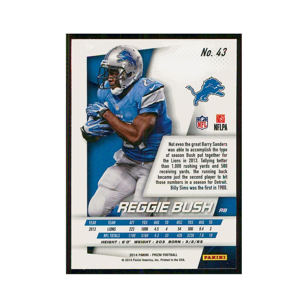 2014 Panini Prizm Reggie Bush Lions #43