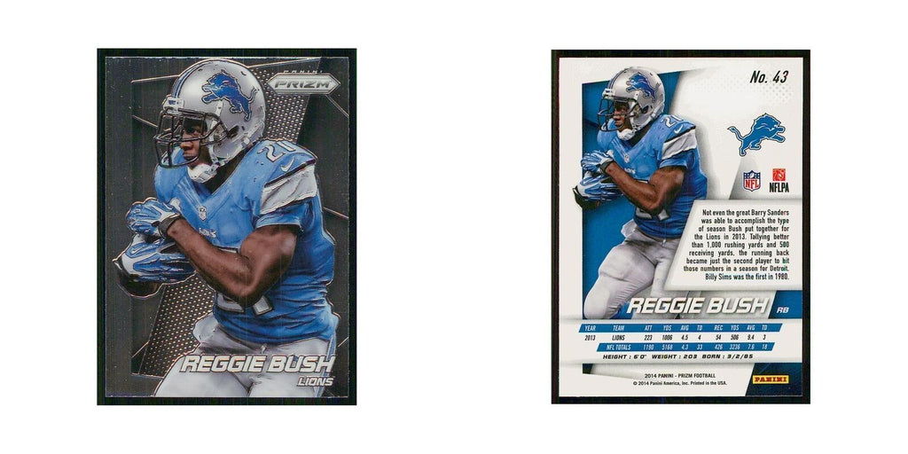 2014 Panini Prizm Reggie Bush Lions #43