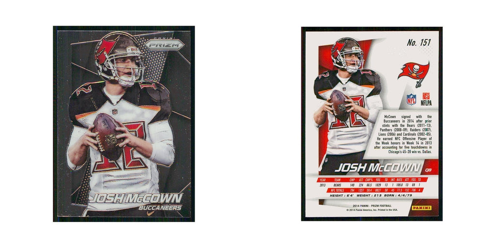 2014 Panini Prizm Josh McCown Buccaneers #151