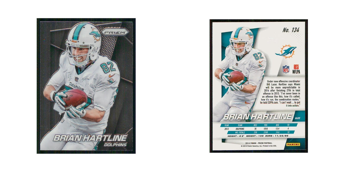 2014 Panini Prizm Brian Hartline Dolphins #134