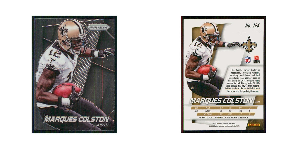 2014 Panini Prizm Marques Colston Saints #196