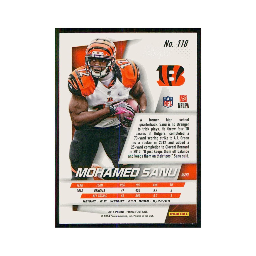 2014 Panini Prizm Mohamed Sanu Bengals #118
