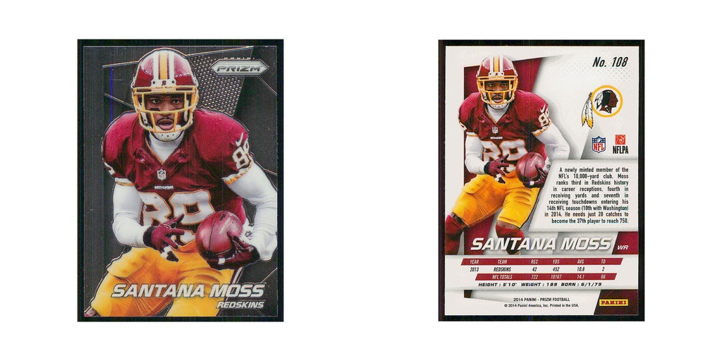 2014 Panini Prizm Santana Moss Redskins #108