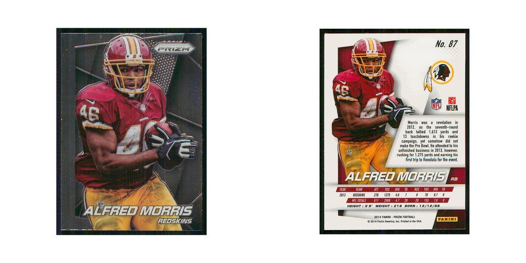 2014 Panini Prizm Alfred Morris Redskins #87