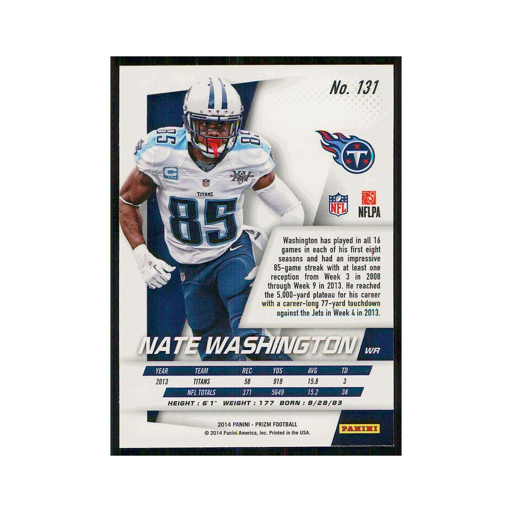 2014 Panini Prizm Nate Washington Titans #131